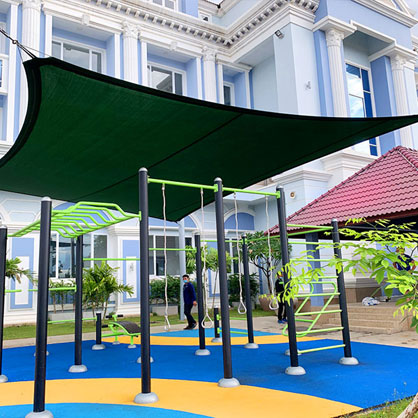 Shade covers, playground, public shade, business, restaurants, outdoor shade, weather proof, water proof, cutom design, buy direct, HET Asia, 