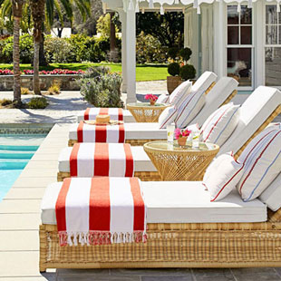 sun lounge, sunbed, cushions, pool, gardens, hotel, residence, home, 