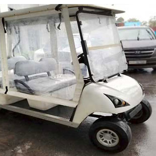 golf, cart, re-cover, upholster, white fabric, HET, waterproof, 