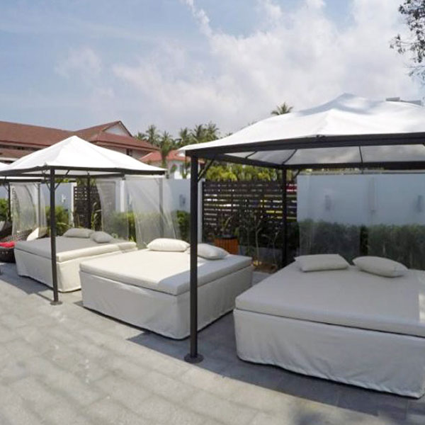 luxury, shade, lounge, pool, sunbed, het, 