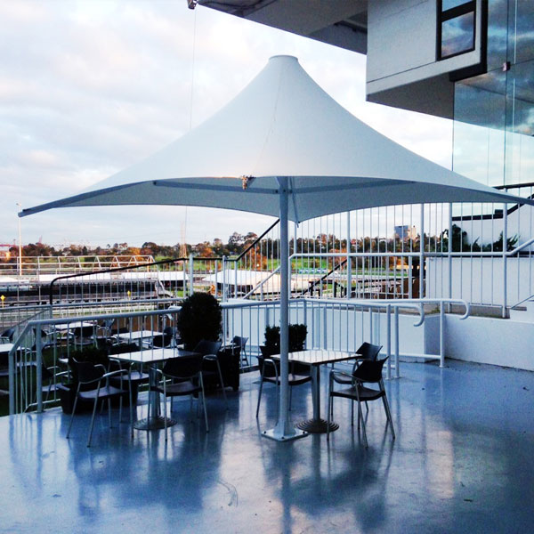 umbrella, white, large,  architectural, design, building, cafe, restaurant, hotel,  het engineering, 