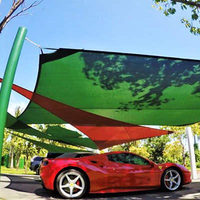 red, car. ferrari, shade, covers,weather, sun, blue sky, het asia, solutions, engineering, 